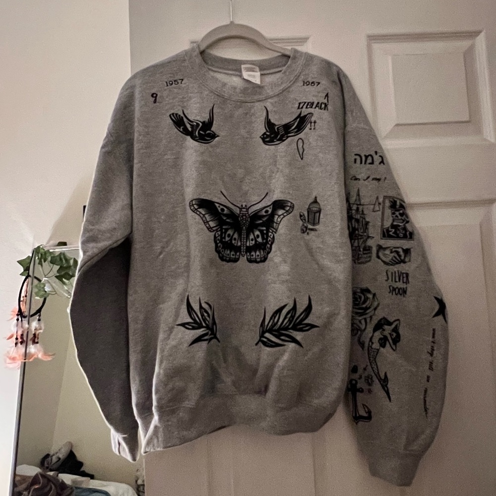 Harry Styles Tattoo crewneck